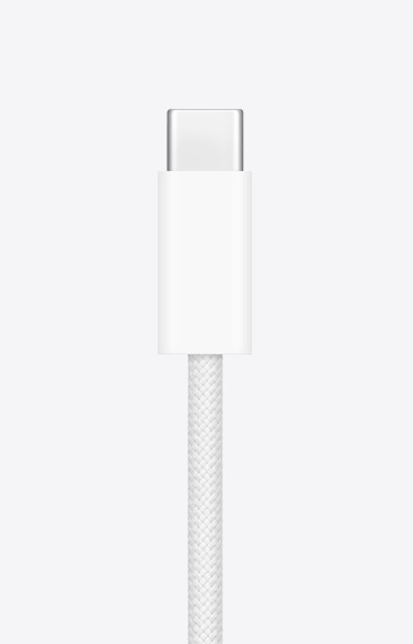USB-C 充电线的细节。