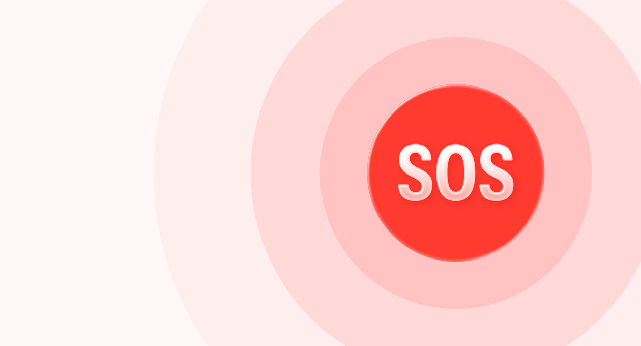 摔倒检测 SOS 图标