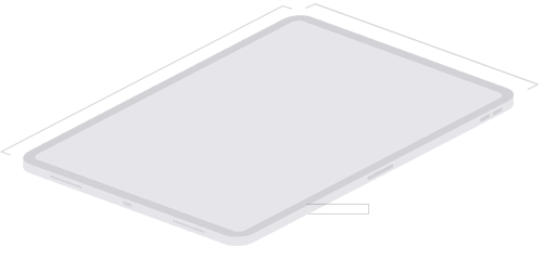13 英寸 iPad Air 的尺寸