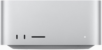 Mac Studio 的正面视图