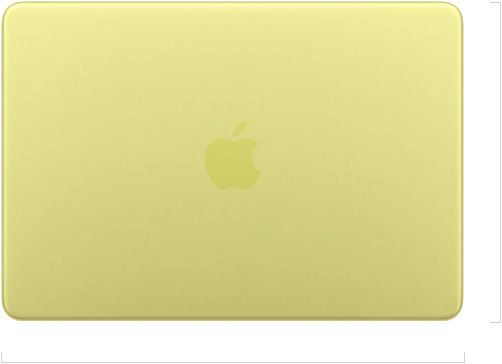 机身呈闭合状态的 13 英寸 MacBook Neo 的外观，Apple 标志位于上盖中央。